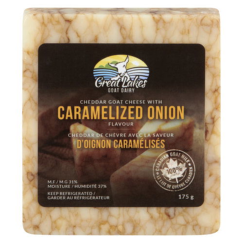 Great Lakes - Cheddar Goat Cheese with Caramelized Onion