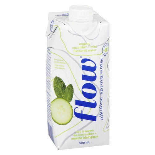 Flow Water - Alkaline Spring Water Cucumber & Mint