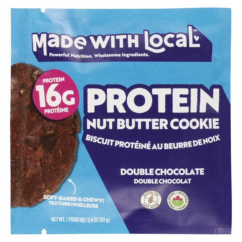 Made WITH Local - Double Chocolate Protein Nut Butter Cookie
