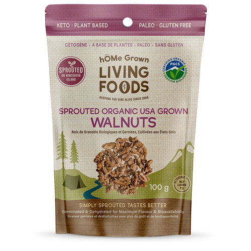 Home Grwn Lvng Foods - Sprouted Walnuts