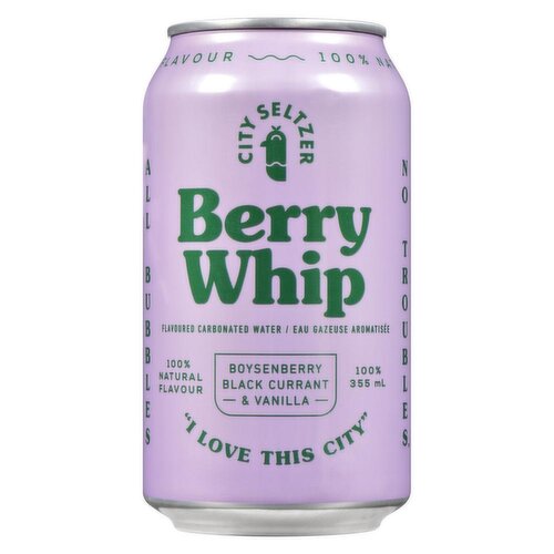 CITY SELTZER - Berry Whip Flavoured Sparkling Water