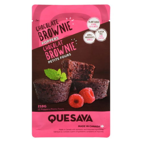 Quesava - Vegan Chocolate Gluten Free Brownie Poppers