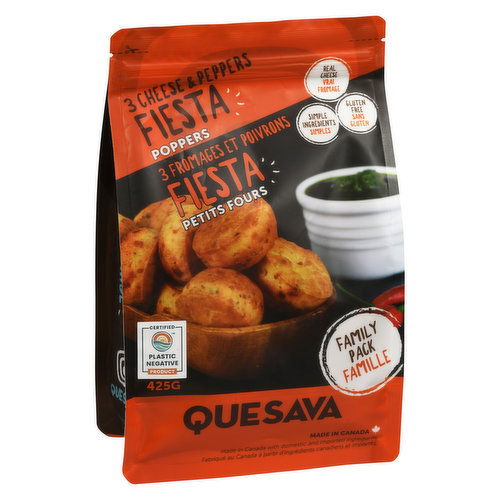 Quesava - 3 Pepper Cheese Poppers