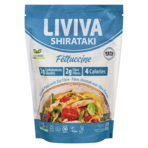 Liviva - Pasta Fettuccine Shirataki with Oat Fibre Organic