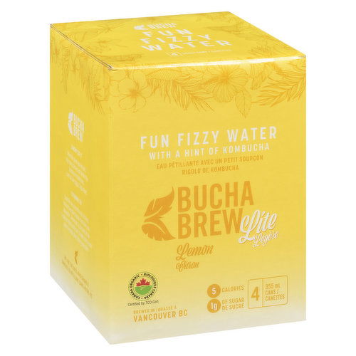 Bucha Brew - Lemon Fun Fizzy Water