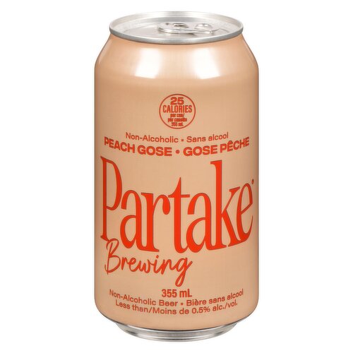 PARTAKE - Beer Non Alcoholic Peach Goose