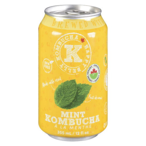 Happy Belly Kombucha - Mint