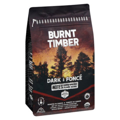 Canadian Heritage - Burnt Timber Dark Roast Whole Bean Organic