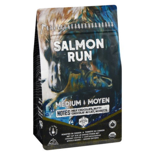 Canadian Heritage - Salmon Run Medium Roast Whole Bean Coffee Organic