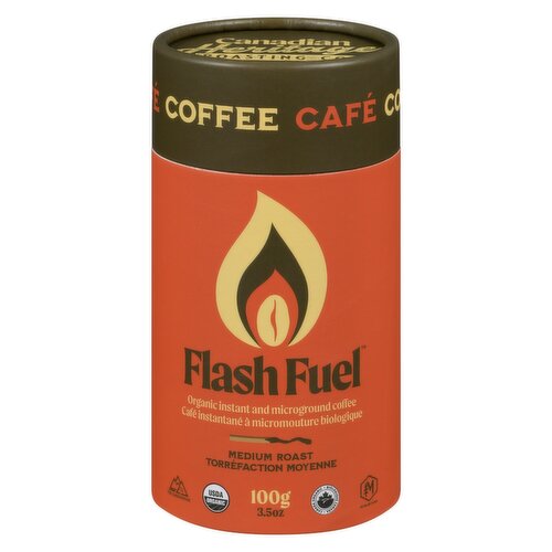Canadian Heritage - Flash Fuel Organic Instant Coffee Medium Roast, Bulk Canisters