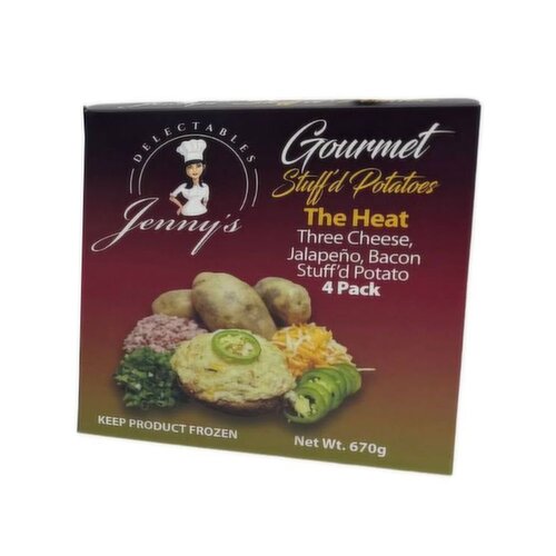 Jenny's Delectables - The Heat Gourmet Stuffed Potato, 4 Pack