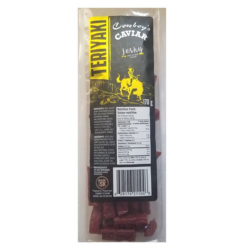 Cowboys Caviar - Cowboys Caviar Beef Jerky Teriyaki Fl