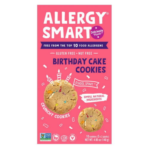 Allergy Smart - Birthday Cake Cookies