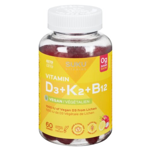 SUKU VITAMIN - D3 + K2 + B12