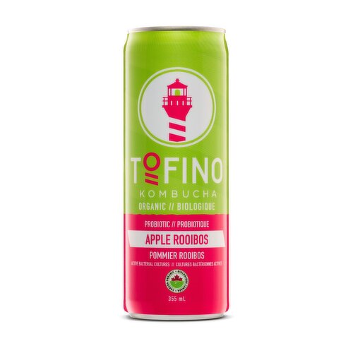 TOFINO KOMBUCHA - Organic Probiotic Kombucha, Apple Rooibos