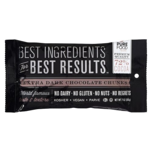 PURE FOODS - Pure Foods Dark Chocolate Chunks Vegan