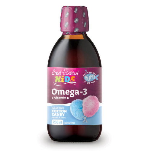 Sea-licious - Kids Omega-3 + Vitamin D3 Cotton Candy