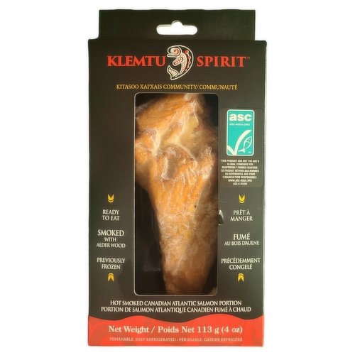 Klemtu Spirit - Hot Smoked Canadian Atlantic Salmon Portion