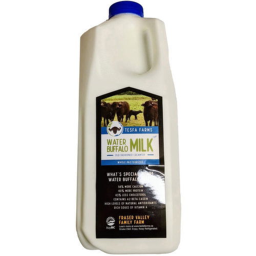 Tesfa Farms - Water Buffalo Milk Whole Non Homogenized