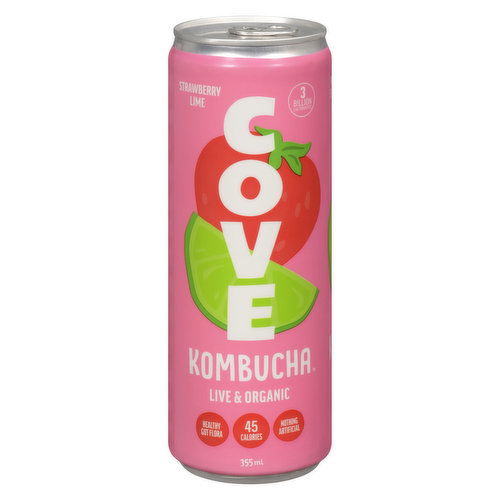 Cove Kombucha - Strawberry Limeade Organic