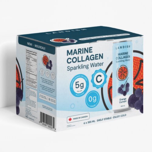 LANDISH - Orange Current Collagen Sparkling Water