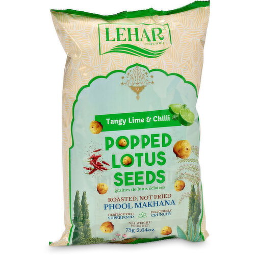 Lehar - Popped Lotus Seeds (Phool Makhana), Tangy Lime & Chilli