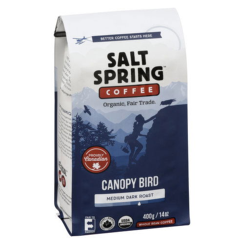 Saltspring Roasting - Canopy Bird Coffee Medium Dark Roast