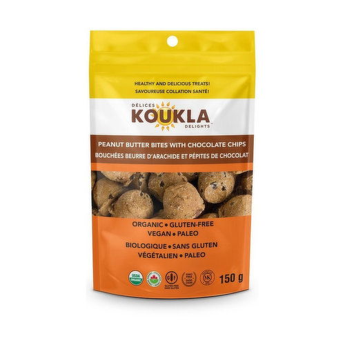 Koukla - Chocolate Chip Peanut Butter Bites