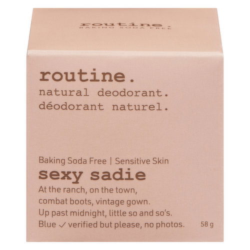 routine. - Natural Deodorant Sexy Sadie