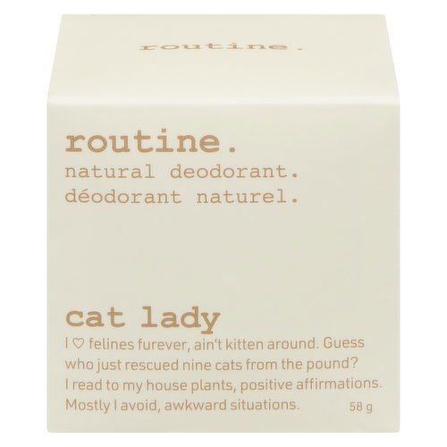 routine. - Natural Deodorant Cream Cat Lady