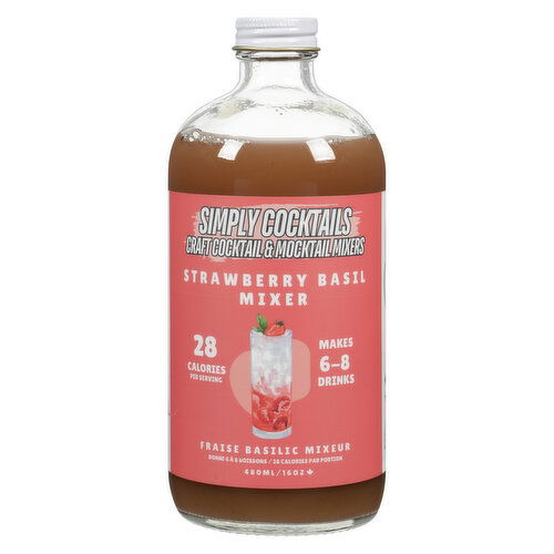 Simply Cocktails - Cocktail Mix Strawberry Basil
