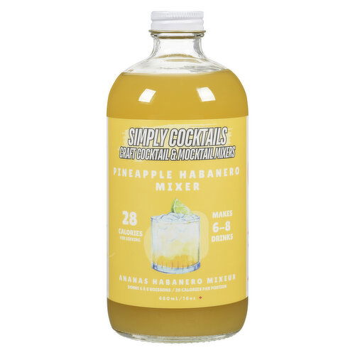 Simply Cocktails - Cocktail Mix Pineapple Lime Habanero