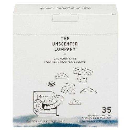 The Unscented Company - Laundry Tabs Biodegradable