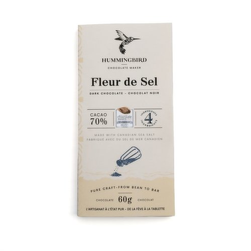 Hummingbird Chocolate - Fleur de Sel 70% Dark