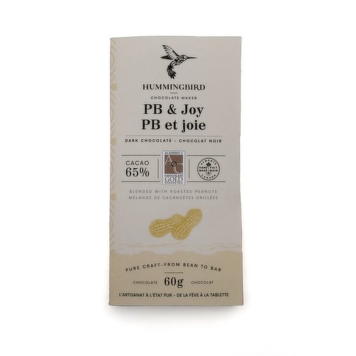 Hummingbird Chocolate - PB & Joy 65% Dark