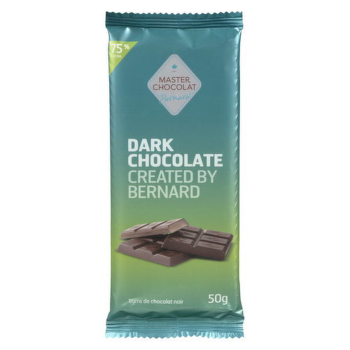 Master Chocolat Pure - Dark Chocolate Bar 75% Cocoa
