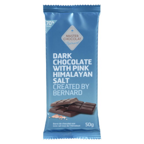 Master Chocolat Pure - Semi-Sweet Chocolate Bar w/ Pink Him