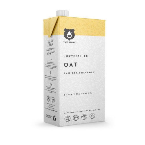 Two Bears - Oat Milk Unsweetened Original