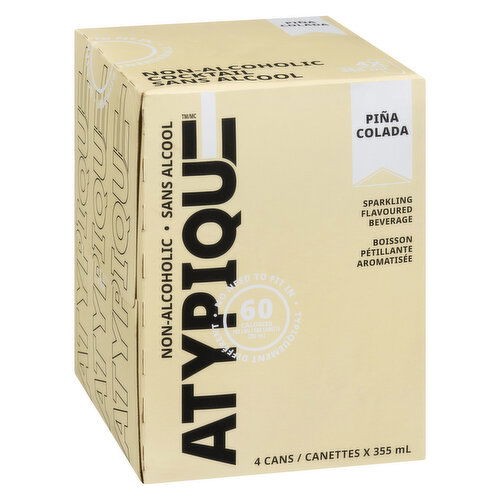 ATYPIQUE - Pina Colada Sparkling Flavoured Beverage, 355mL Cans
