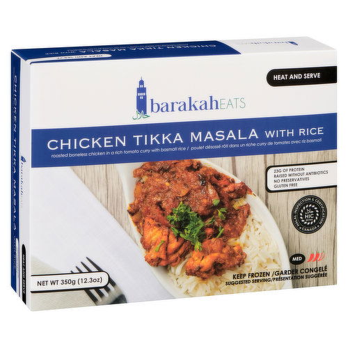 Barakah Eats - Chicken Tikka Masala with Rice