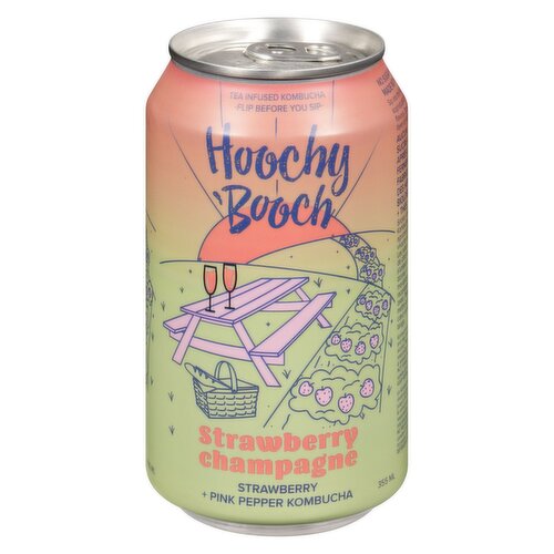 Hoochy Booch - Strawberry Champagne Kombucha