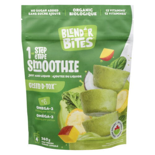 Blender Bites - Smoothie Pucks Greens & Tropicals Organic