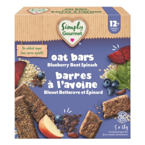 Simply Gourmet - Apple Blueberry Beet Spinach Oat Bar