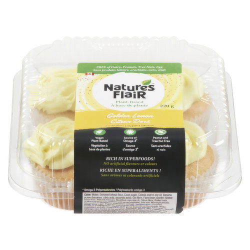 Nature's Flair - Golden Lemon Cupcakes 4 Pack