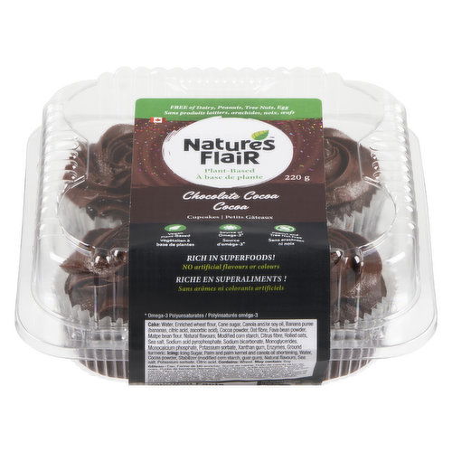 Nature's Flair - Chocoalte Cocoa Cupcakes 4 Pack