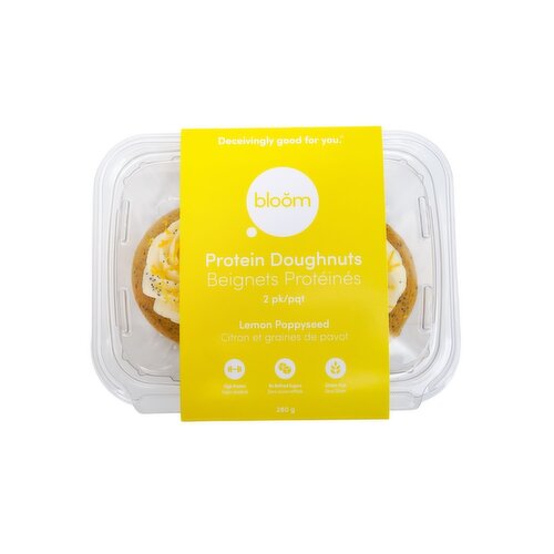 bloom - Lemon Poppy Seed Protein Donut