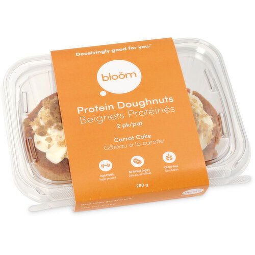 Blooming In Health - Carrot Cake Protein Donut