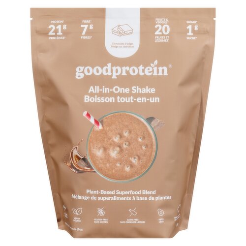 goodprotein - All-In-One Shake Plant-Based Chocolate Fudge