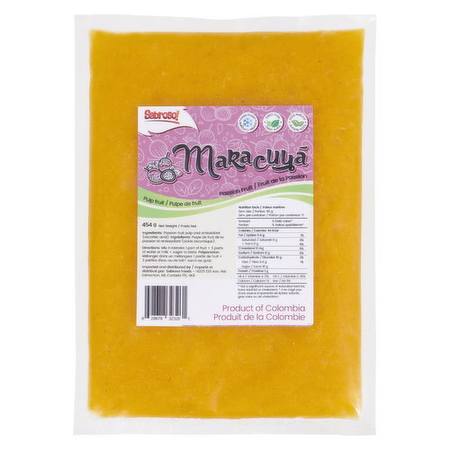 Sabroso - Maracuya - Passion Fruit Frozen Pulp