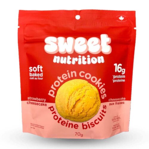 Sweet Nutrition - Protein Strawberry Cheesecake Cookies